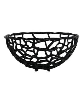 Frutero Decorativo de Aluminio Hecho a Mano con Diseño Moderno en Acabado Dorado para Centros de Mesa en Fiestas, Decoración del Hogar - Product Image 1