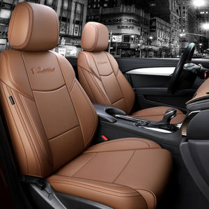 Housse de siège de voiture en cuir véritable personnalisée de style luxueux pour <span class=keywords><strong>Cadillac</strong></span> ATS-L/XT5/XTS 360 Couverture complète Toutes saisons - Product Image 4
