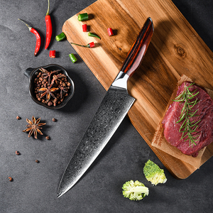Commandes en gros personnalisées Service OEM ODM Couteau de chef de cuisine professionnel japonais en acier Damas Manche en bois de rose - Product Image 2