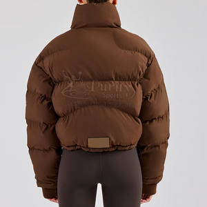 แจ็กเก็ตบุผ้าฝ้ายสำหรับผู้หญิงเสื้อแจ็คเก็ตบุนวมปรับแต่งโลโก้และสีได้ตามต้องการดีไซน์ใหม่ - Product Image 2