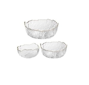 ภาชนะใส่ผลไม้ชามแก้วใสเคลือบเงาสำหรับใส่ป๊อปคอร์นทรงกลม - Product Image 1