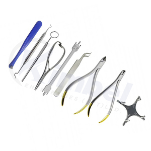 Juego de implantes quirúrgicos de ortodoncia Dental de 9 piezas de alta calidad, manual de acero inoxidable de alta calidad, agarre ergonómico aprobado por CE - Product Image 2