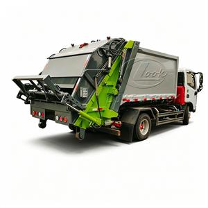 Camion à benne basculante Dongfeng à bras articulé, compacteur mobile de déchets, camion de collecte de déchets avec compacteur séparé, directement de l'usine - Product Image 5