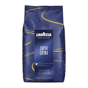 Lavazza Super Crema เมล็ดกาแฟทั้งเมล็ด6x1กก. เมล็ดเอสเปรสโซ่อิตาเลียนแท้สำหรับจำหน่ายอาหารร้านอาหารและร้านกาแฟ - Product Image 6