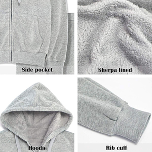 Conjunto de sudadera y pantalones de chándal personalizados para mujer Conjunto de chándal de dos piezas Chándales de algodón en blanco para mujer - Product Image 2