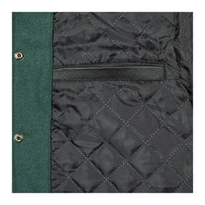 Veste universitaire en toile respirante et décontractée pour hommes, broderie en chenille, manches en laine et cuir, vente en gros personnalisable - Product Image 6