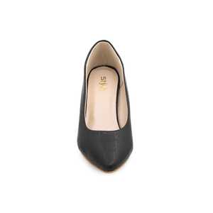 Zapatos de corte negros WN7297 Pisos cómodos - Product Image 1