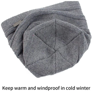 New Arrival High Quality 100% <b>Wool</b> <b>Beanie</b> Hat Custom Logo Skull Pattern Design Winter Style Knit Cuffed Work Wear for Travel - Product Image 3