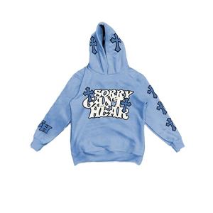 Dernier Style Solide Couleur Puff Impression Hoodies En Gros Personnalisé Hommes Puff Impression Hoodies - Product Image 6