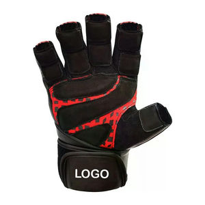 Gants d'haltérophilie de qualité supérieure avec support de poignet Gant de gymnastique de musculation demi-doigt pour hommes - Product Image 5