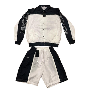 Vêtements d'été de haute qualité pour hommes, ensembles de costumes de sport de jogging, ensemble court coupe-vent en nylon de luxe pour hommes - Product Image 2