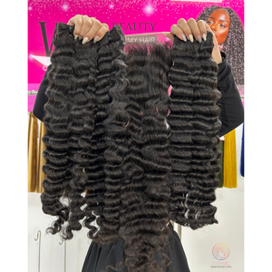 Paquetes de cabello humano de onda profunda sin procesar de proveedor de paquetes de cabello vietnamita crudo 100% barato - Product Image 4