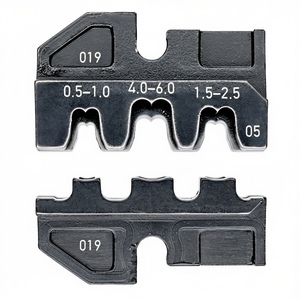 แม่พิมพ์ย้ำสายไฟ Knipex สำหรับขั้วต่อแบบปลั๊กเปิดไม่หุ้มฉนวน ขนาด 4.8+6.3 มม. - Product Image 2