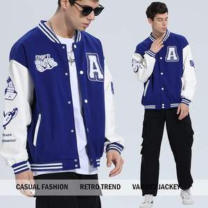 Veste universitaire unisexe Y2K, veste bomber brodée, veste de baseball décontractée - Product Image 4