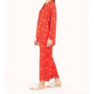 Conjunto de Pijama de Satén para Mujer, Elegante y Cómodo, Dos Piezas - Product Image 1