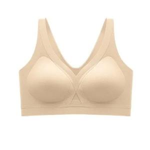Soutien-gorge de sport sans couture léger à imprimé, col en V, dos nu, pour femmes, vente en gros, noir, pour le yoga, la course à pied et le fitness - Product Image 2