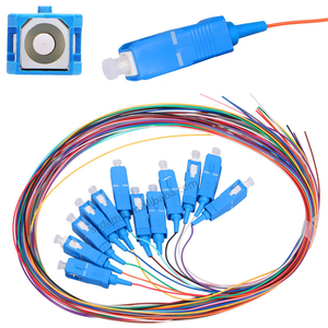 Nhà Máy Bán buôn damu 12 màu SC <span class=keywords><strong>UPC</strong></span> sợi quang <span class=keywords><strong>Pigtail</strong></span> FTTH Singlemode 0.9mm OM1 OM2 <span class=keywords><strong>OM3</strong></span> 1/1.5m vá cáp - Product Image 3