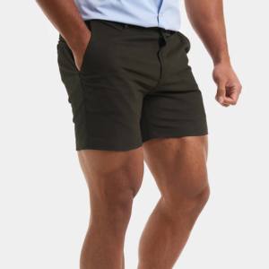 Pantalones cortos chinos OEM personalizados de fabricante al por mayor para hombre-100% algodón ajustado con cordón antiarrugas para días de verano informales - Product Image 6