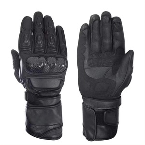 Guantes de carreras con diseño de logotipo personalizado para hombres y mujeres, equipo de moto de cuero genuino para verano, invierno, carretera, protección de brazos y manos - Product Image 4
