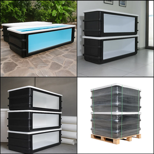 Bassin d'aquaculture moderne en PRV de 1000 L avec filtre à fond, grand réservoir d'eau en fibre de verre pour l'élevage de poissons - Product Image 5