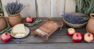 Handcrafted Solid Wood Jute Rope Traditional <b>Charpai</b> Serving Platter for Wedding Diwali Eco-Friendly Durable Rustic Food Display - Product Image 3