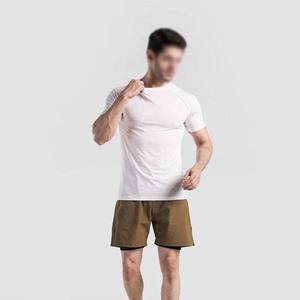 Verano Poliéster Deportes sueltos Pantalones cortos en blanco Hombres Logotipo personalizado Tamaño Color Ropa de hombre Pantalones cortos Cordón Cintura media Nuevo estilo - Product Image 4