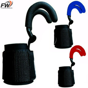 Ganchos de levantamiento de pesas antideslizantes para fitness y culturismo, con logotipo y diseño personalizados, más vendidos, en venta. - Product Image 1