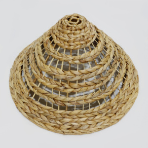 Modern <b>Industrial</b> Craftsman Asian Hyacinth Water Lamp <b>Shade</b> Natural Color Handmade Sustainable Creative Hanging Pendant Home - Product Image 2