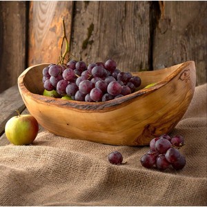 Bol d'accessoires de table en bois massif de style tendance pour servir de salade, cadeau de pendaison de crémaillère - Product Image 3