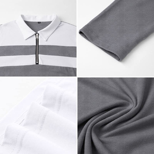 T-shirt Homme Luxe Slim Fit en Coton Pima Tricoté 100% Coton à Manches Courtes Respirant avec Broderie Personnalisée et Impression de Logo Style Décontracté - Product Image 6