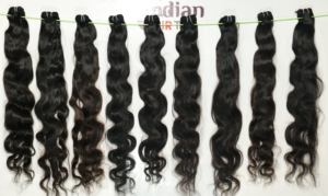 100% Inde Temple Cheveux Humains De Luxe Corps Vague Bundles Cheveux Bruts Trame Naturelle Extension De Cheveux Vierge Indien Double Dessiné Bundle - Product Image 2