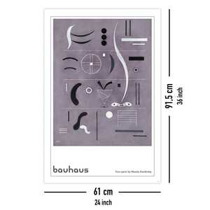 Póster Bauhaus de Cuatro Partes de Wassily Kandinsky para Decoración de Pared - Product Image 3