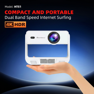 Proyector LCD Portátil Mini 4K Smartbarry HT51 Premium al por Mayor, Proyector de Cine en Casa con Android 10 - Product Image 3