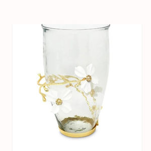 Ensemble de vases à fleurs en métal artistique de haut niveau, luxe léger, design irrégulier, décorations pour l'arrangement floral pour le salon - Product Image 4