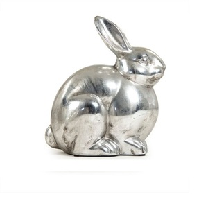 Statue en métal Sculpture Statues de renne en aluminium décoratives modernes avec des finitions métalliques élégantes pour des intérieurs de vacances contemporains - Product Image 5