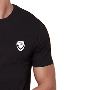 Camiseta de Manga Corta con Cuello Redondo para Hombre, Transpirable, de Secado Rápido, Ecológica, Corte Holgado, para Uso Casual y Deportivo, de Hawk Eye Sports - Product Image 6