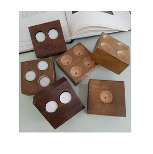 Wooden Candle <b>Holders</b> Wholesale Handmade Solid Wood <b>Tealight</b> & Pillar Candle <b>Holder</b> for Home Decor Eco-Friendly Supplier - Product Image 2