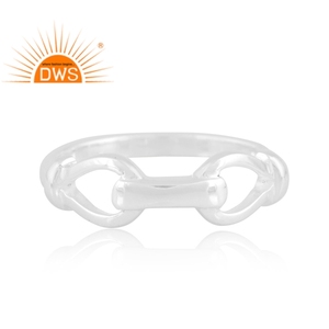 Última tendencia 925 anillo de banda de plata esterlina fina joyería personalizada para mujer regalo para su colección delicada - Product Image 3