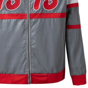 Veste bomber réversible réfléchissante Delta 3M, veste urbaine de qualité supérieure imperméable, en gris et rouge, logo personnalisé sur le devant, vêtements d'extérieur - Product Image 6