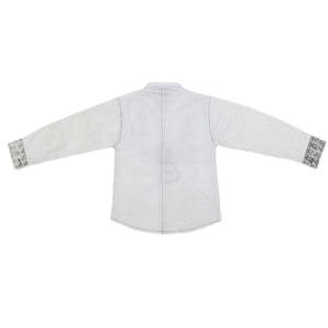 Chemise décontractée à manches longues pour garçons - Blanc - Product Image 4