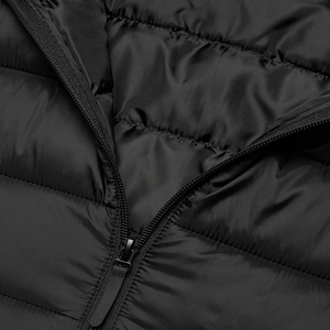 Best Manufacturer Men's Winter Puffer Jacket Stand Collar Canvas High Street Style Front Logo Custom Label Wholesale - Product Image 4