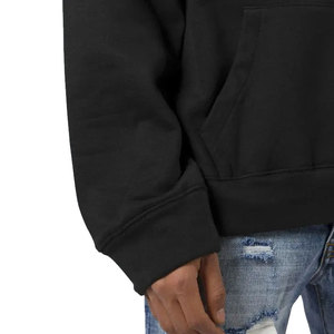 100% coton biologique hommes hiver Streetwear pull solide motif bouffée impression col à capuche taille 6XL mélangé polaire à capuche - Product Image 4