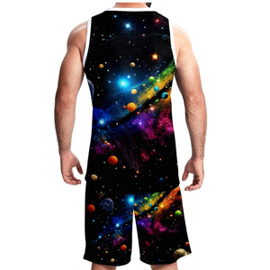 Vêtements de sport en polyester fabriqués au Pakistan, uniforme de basket-ball pour hommes, maillot et short d'équipe, dernier uniforme de basket-ball imprimé par sublimation - Product Image 4