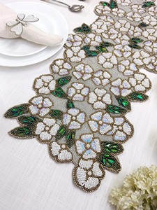 Ấn Độ thủ công đính cườm bảng RUNNER cho đám cưới giáng sinh năm mới bên trang trí ở mức giá tốt nhất đính cườm RUNNER cho bộ đồ ăn - Product Image 6