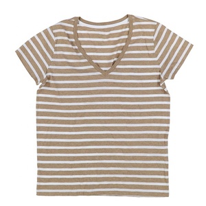Camisetas informales de media manga para mujer, cuello redondo, 100% algodón/poliéster, alta calidad, bordado con logotipo personalizado - Product Image 6