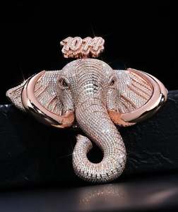 Men's Customized 925 Silver VVS Moissanite Pendant with Iced Hip Hop Style Chain Tester-Passed Diamond <b>Charm</b> Perfect Gift - Product Image 2