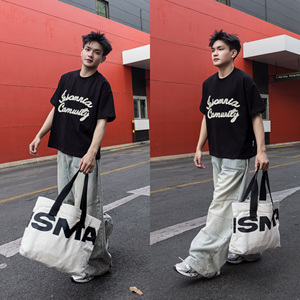 T-shirt Boxy 100% coton de fabrication vietnamienne personnalisé OEM ODM Streetwear Style été Logo imprimé broderie écologique femmes hommes - Product Image 1