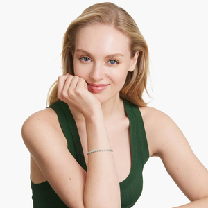 Pulsera de Tenis con Diamantes Moissanite de 8 Pulgadas, Chapada en Oro Rosa, Plata 925, Joyería Brillante para Boda, Regalo Moderno para Ella y Él - Product Image 6