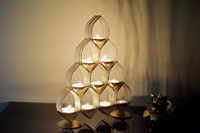 Porte-bougie tealight, décoration de Noël, éclairage décoratif, designs modernes disponibles, laiton de haute qualité, fait main, personnalisable