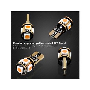 10 T10 W5W CANBUS dẫn Bóng đèn 12V 5 SMD 5050 màu hồng + chống xước loại bỏ đòn bẩy-Xe ô tô & xe máy/đèn & bóng đèn - Product Image 5
